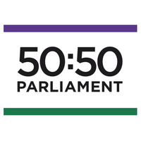 50:50 Parliament logo